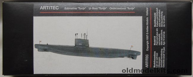 Artitec 1/350 Tonjin Submarine Royal Netherlands Navy 1966, 55-104 plastic model kit